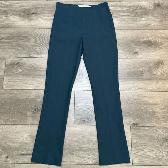 MM Lafluer The Foster Cigarette Lakeside Blue Powerstretch Ankle Pants Size 2 - Picture 2 of 13